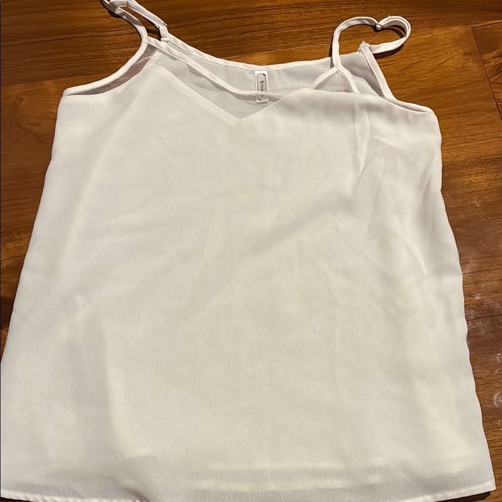 White Sleeveless Camisole Top